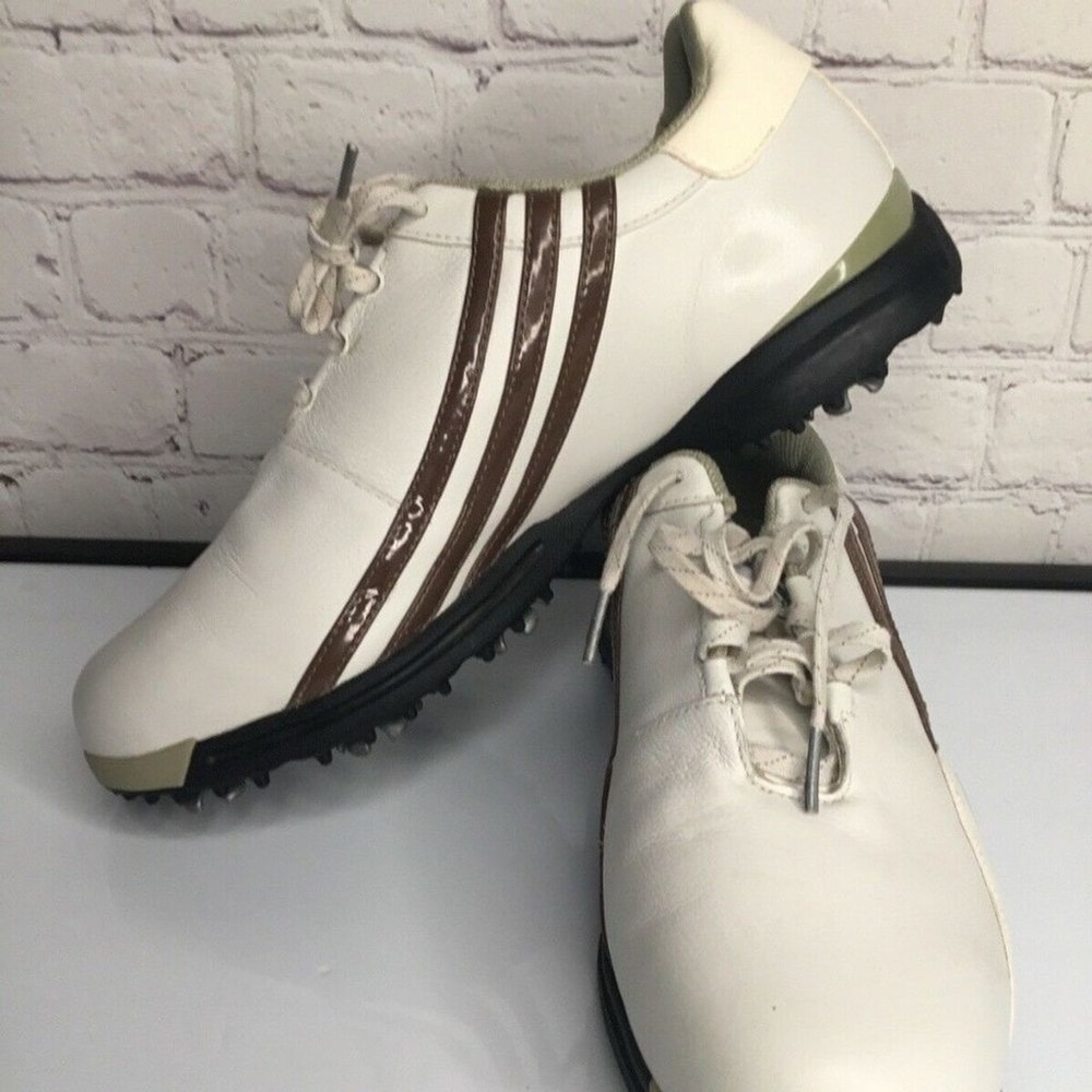 Adidas‎ FitFoam White Stripes Driver Prima Lace Up Golf Sneakers Women 9.5 China